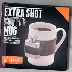 Extra Shot Coffee Mug with Detachable Stainless Steel Shot Flask Belt 9 o